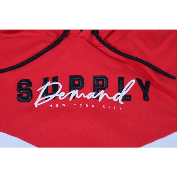 Supply & Demand Hoodie Mens Medium Pullover Embroidered Streetwear - Picture 3 of 6